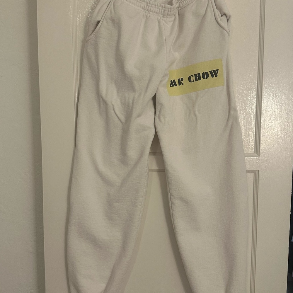 MR CHOW White Sweatpants